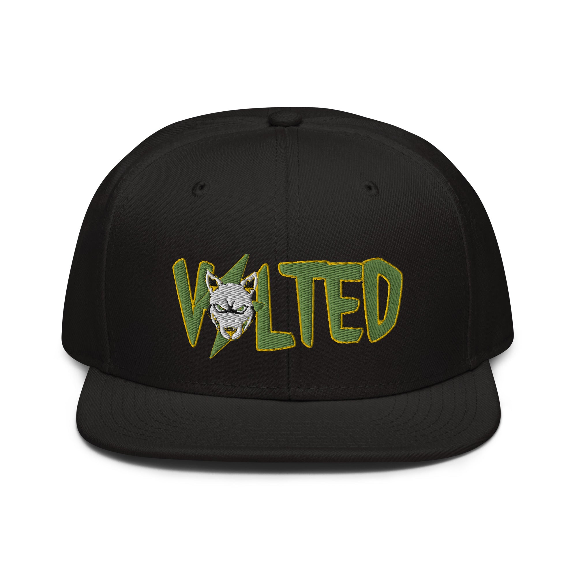 Volted Green n Yellow Embroidery Snapback⚡️NFTees - NFTees365